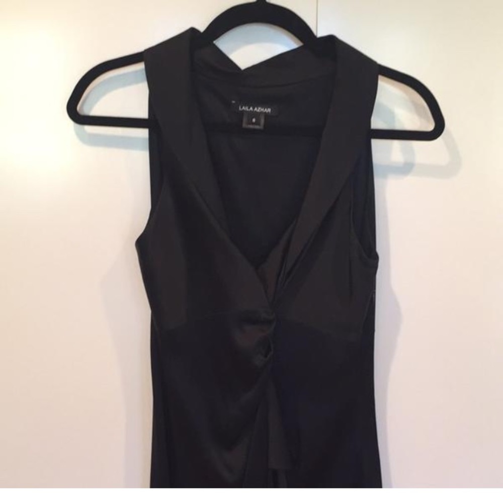 Laila Azhar Sexy black dress